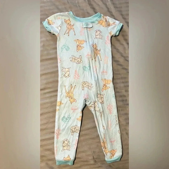 Lot of 2 Disney Baby Bundle of Bambi Sleepwear Pajamas  18 months - Picture 3 of 4